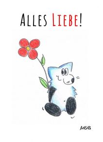 ulili-Cartoons - Alles Liebe! - 14,8 x 10,8 cm - Preis 1 Euro