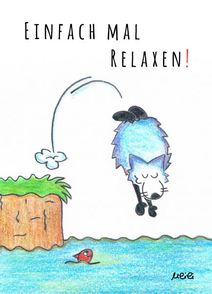 ulili-cartoons - Einfach mal relaxen! - 14,8 x 10,8 cm - Preis 1 Euro